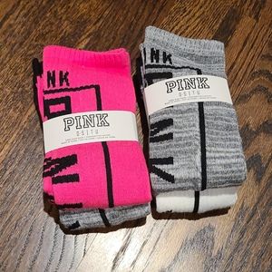 Brand new long pink socks